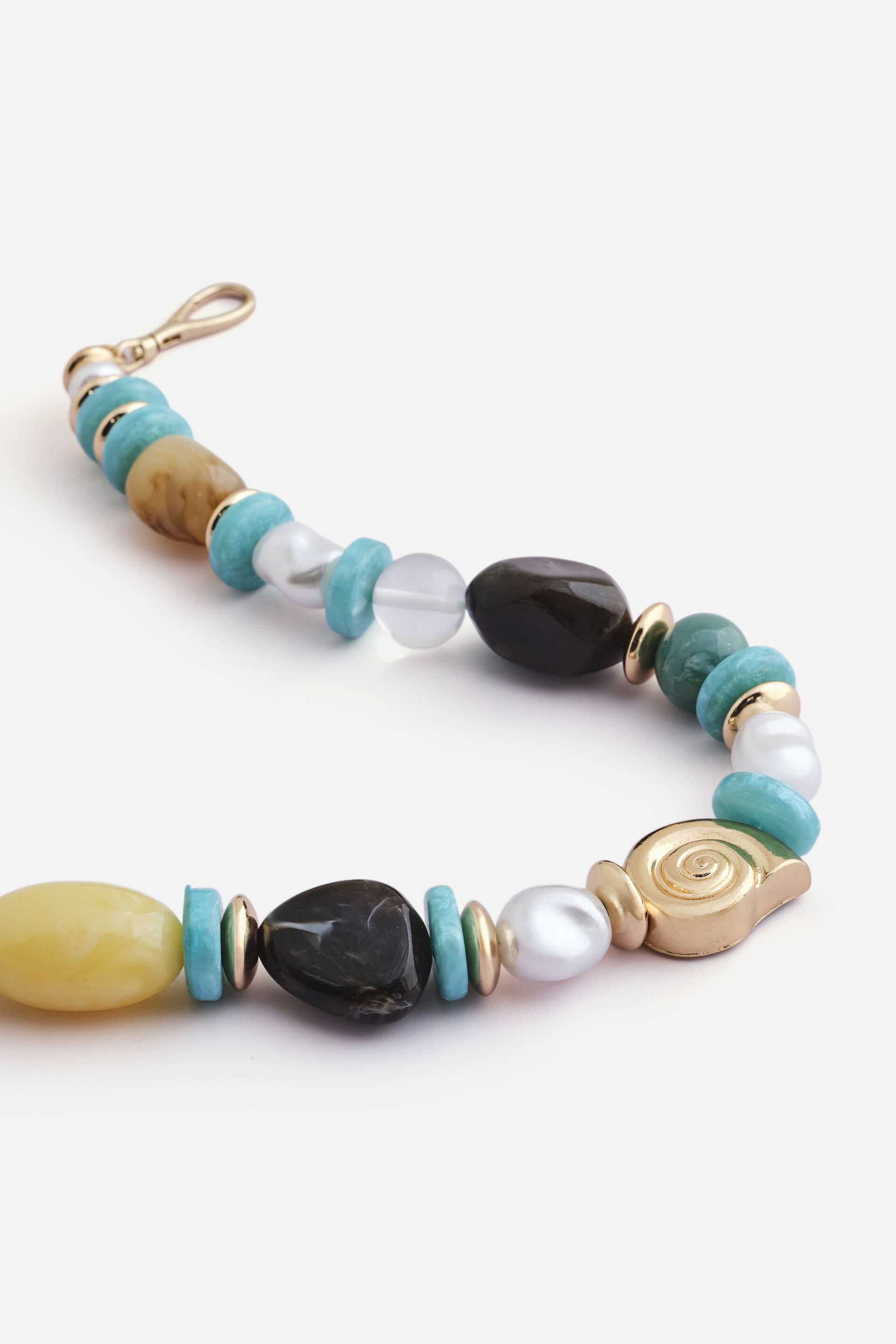 Chunky Shell Beaded Necklace, , image 2